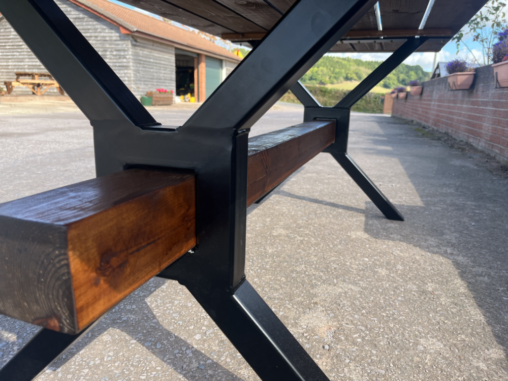 Large Outdoor Table - The 'Wood & Weld' Range