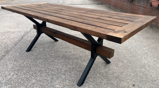 Large Outdoor Table - The 'Wood & Weld' Range